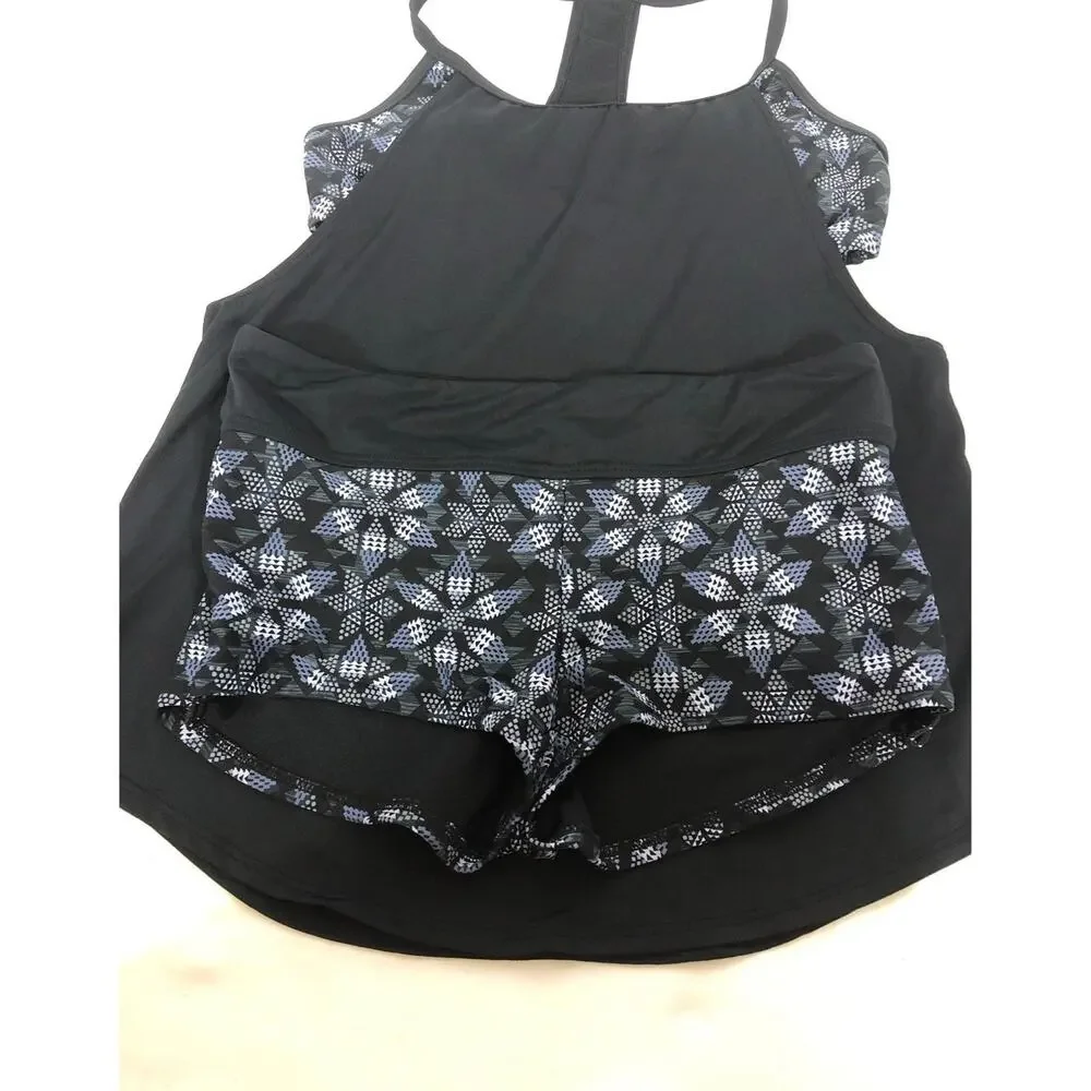 TYR EDESSA DELLA SWIM BOYSHORT & TANKINI size medium 8